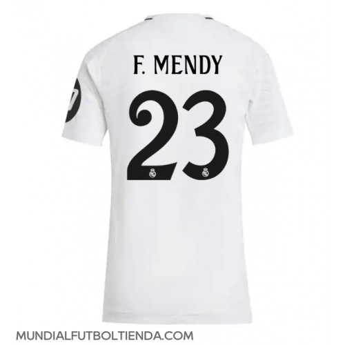 Camiseta Real Madrid Ferland Mendy #23 Primera Equipación Replica 2024-25 para mujer mangas cortas